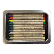 Charger l'image dans la galerie, Tim Holtz - Distress Watercolor Pencils 12/Pkg Set 5. These are woodless watercolor pencils formulated to achieve vibrant coloring effects on porous surfaces. Water-reactive pigments are ideal for water coloring, shading, sketching, etc. Available at Embellish Away located in Bowmanville Ontario Canada.
