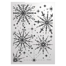 Cargar imagen en el visor de la galería, Tonic Studios - 3D Embossing Folder - Baroque Snowflake - Winter's Veil. Introducing the Winter's Veil collection, featuring outstanding products and imagery that beautifully capture the essence of a winter's night. Available at Embellish Away located in Bowmanville Ontario Canada.