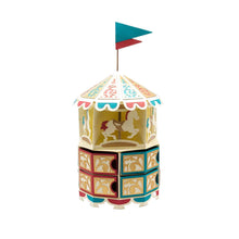 Load image into Gallery viewer, Tonic Studios - Gift Box Die Set - Big Top Carousel. Craft sensational boxes, memory books, interactive cards and more with the Dimensions range of three-dimensional dies! Create a centerpiece treat dispenser with the Big Top Carousel Gift Box Die Set. Available at Embellish Away located in Bowmanville Ontario Canada. Example by brand ambassador.