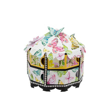Load image into Gallery viewer, Tonic Studios - Gift Box Die Set - Big Top Carousel. Craft sensational boxes, memory books, interactive cards and more with the Dimensions range of three-dimensional dies! Create a centerpiece treat dispenser with the Big Top Carousel Gift Box Die Set. Available at Embellish Away located in Bowmanville Ontario Canada. Example by brand ambassador.