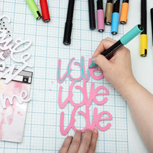 Cargar imagen en el visor de la galería, Vicki Boutin - Mixed Media Paint Markers - 12/Pkg. Immerse High-quality acrylic paints, watercolors, and metallic texture pastes to versatile ink pads and intricate stencils. Available at Embellish Away located in Bowmanville Ontario Canada.