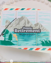 Charger l'image dans la galerie, Waffle Flower - Clear Stamp & Die Combo - Retirement Sentiments. Available at Embellish Away located in Bowmanville Ontario Canada. Example by Amanda Rochaix.