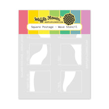Load image into Gallery viewer, Waffle Flower - Stencil - Square Postage - Wave. Available at Embellish Away in Bowmanville Ontario Canada.