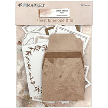 Cargar imagen en el visor de la galería, 49 And Market - Envelope Bits - Color Swatch - Toast. The Envelope Bits set is an assortment of 37 various pieces. 31 die-cut labels and bits are printed on cardstock. Pack also includes 6 paper mini envelopes. Available at Embellish Away located in Bowmanville Ontario Canada.