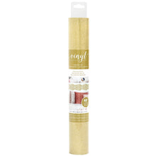 Load image into Gallery viewer, American Crafts - Adhesive Vinyl 12"X48" - Pow - Gold. Add wall art to any room with adhesive vinyl. Easy to use and mess- free. Works with any die-cutting machine (sold separately). Comes in a variety of color; sold separately. Available at Embellish Away located in Bowmanville Ontario Canada.
