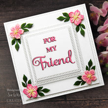 將圖片載入圖庫檢視器 Creative Expressions - Craft Die by Sue Wilson Noble Shadowed Sentiment - For My Friend. Add a greeting to a paper craft project this beautiful sentiment in bold and curly text will add a great finishing touch to a card or can be used as a main feature. Available at Embellish Away located in Bowmanville Ontario Canada. Example by brand ambassador.