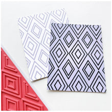 Load image into Gallery viewer, Catherine Pooler - Background Stamp - Diamonds Are Forever. They say diamonds are forever and this background stamp will forever be a favorite! This geometric nesting diamond pattern will add a just right design to your card's background. Available at Embellish Away located in Bowmanville Ontario Canada.