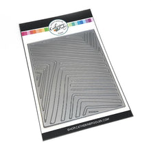 गैलरी व्यूवर में इमेज लोड करें, Catherine Pooler - Cover Plate Die - The Right Angle. The wonky angle of this plate leaves great texture and depth on every card. Use for a variety of techniques including die cutting, inlaid die cutting, dry embossing, stenciling and more. Available at Embellish Away located in Bowmanville Ontario Canada.