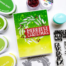 將圖片載入圖庫檢視器 Catherine Pooler - Die - Tree Trimmings. Once you've clipped the tree and made the wreath, you will have a nice collection of Tree Trimmings! This versatile die was created to cut a lovely focal point wreath out of your card layer. Available at Embellish Away located in Bowmanville Ontario Canada. card example by brand ambassador.