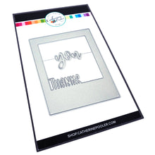 Cargar imagen en el visor de la galería, Catherine Pooler - Dies - Instant Thanks. Inspired by the classic Polaroid are the Instant Happy and Instant Thanks Dies. These versatile dies can be used in so many ways! With the secondary dies, you can cut the word out of the frame for another look. Illustrated by Leslie Dunegan. Stainless steel and are compatible with all standard die cutting machines. Available at Embellish Away located in Bowmanville Ontario Canada.