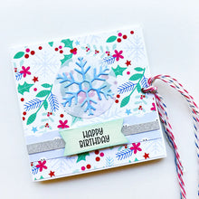 Charger l'image dans la galerie, Catherine Pooler - Dies - Snow Many Flakes. You can never have too many snowflakes. So bring on the Snow Many Flakes Dies! This set of 5 graduated size snowflake dies will give you lots of options to layer on the snow! Available at Embellish Away located in Bowmanville Ontario Canada. Card by brand ambassador.
