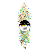 Load image into Gallery viewer, Catherine Pooler - Sequin Mix - Zermatt. Join us in at the top of the world from the Alps in Zermatt, Switzerland! The Zermatt Sequin Mix is a fun snowy mix of iridescent sequins that coordinate with Apricot, Buttercream and Wintergreen Inks. Available at Embellish Away located in Bowmanville Ontario Canada.