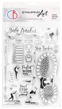 गैलरी व्यूवर में इमेज लोड करें, Ciao Bella - Clear Stamp Set 4"x6" - BuJo Fitness. These high quality clear photopolymer stamps are manufactured using a patented photopolymer and UV light exposure, this way they are able to achieve a higher level of detail. They are also designed to achieve optimum performance ensuring you get the highest quality possible. Available at Embellish Away located in Bowmanville Ontario Canada.
