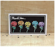 Charger l'image dans la galerie, Creative Expressions - Craft Dies One-Liner Collection - Thank You. This single die set will add a perfect finishing touch to cards and so much more. The set has been designed with just single lines creating the elegant wording. Single die 7.3 x 1.3 cm. • Elegant single line creates the wording. • Single die set. • Size: 2.9 x 0.5 inches Available at Embellish Away located in Bowmanville Ontario Canada. Card design by Alison Carubia.
