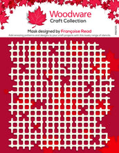 Load image into Gallery viewer, Woodware - 6 in x 6 in Stencil - Worn Mesh. Mask designed by Francoise Read. Create your own stylish backgrounds and decorations for your projects with this great worn mesh design which can be used in so many ways. Available at Embellish Away located in Bowmanville Ontario Canada.