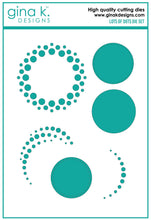 Cargar imagen en el visor de la galería, Gina K. Designs - Dies - Lots Of Dots. Gina K Designs wafer thin metal-etched dies are the highest quality available for your paper crafting projects. Available at Embellish Away located in Bowmanville Ontario Canada.