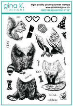 Charger l'image dans la galerie, Gina K. Designs - Dies - Forest Friend Additions. Our dies are compatible with most die cutting machines. Follow the manufacturer's instructions for your specific machine for cutting wafer thin dies. The Forest Friend Additions Die set coordinates with the Forest Friend Additions Stamp Set. Each sold separately. Made in USA. Available at Embellish Away located in Bowmanville Ontario Canada. Coordinating Stamp sold separately.