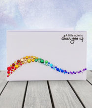 Load image into Gallery viewer, This stunning selection of brand new gemstones from Hunkydory Crafts is the perfect essential addition to your craft stash! The brand new packs include 3 different sizes – 3mm, 5mm and 7mm and include a range of colours. Available at Embellish Away located in Bowmanville Ontario Canada. Example by brand ambassador.