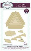 Cargar imagen en el visor de la galería, Creative Expressions - Jamie Rodgers Canvas Collection - Triangle. Use the Creative Expressions Jamie Rodgers Canvas Collection Triangle die set to create easy to build canvas and frame effects on your projects. They are easy to construct and incredibly versatile, simply fold on the score lines and glue to create focal points for your projects. Includes 4 dies. Size: 3.5" x 3.2". Available at embellishaway.ca in Bowmanville Ontario Canada.