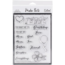 Cargar imagen en el visor de la galería, Maker Forte - Cultured Collection - Clear Stamps - 6"X8" - ASL Happy. The Maker Forte Cultured Collection strives to bring more inclusivity to the stamping and crafting world. Designed by Angie Blom, this American Sign Language photopolymer stamp set features the American alphabet. Measures 6 inches x 8 inches with 26 individual stamps. Made in USA. Available at Embellish Away located in Bowmanville Ontario Canada.
