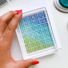 Cargar imagen en el visor de la galería, Catherine Pooler - Backgrounds Stamp - Off the Wall. Funky patterns that may have been peeled right off your childhood home's wall, the Off the Wall Stamp Set is great for a pop of texture. These three large patterned stamps will create a fun focal point for your card. Use them as background elements and pop the addition of a main image like one of the light bulbs in the Bright Days Stamp Set. Available at Embellish Away located in Bowmanville Ontario Canada.