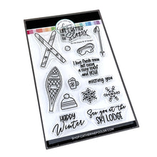 गैलरी व्यूवर में इमेज लोड करें, Catherine Pooler - Stamps & Dies - On The Slopes. It's time to hit the slopes! The On the Slopes Stamp Set is full of outdoor winter sport icons and gear, complete with hot cocoa! Available at Embellish Away located in Bowmanville Ontario Canada.
