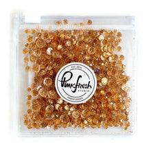 Cargar imagen en el visor de la galería, Pinkfresh - Glitter Drops Essentials. Perfect for adding glitzy accents to your crafting projects! Contains 1 pack of glitter embellishment drops in mixed sizes (3mm/4mm/5mm/6mm). Available in a variety of colors: each sold separately. Available at Embellish Away located in Bowmanville Ontario Canada. Gold.