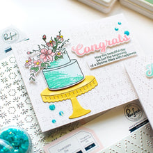 Load image into Gallery viewer, Pinkfresh Studio - Cover Plate Die - Hexagon Tiles. 1 piece cover plate die designed by Inna Moreva. Cover plate die measures approximately 4.25 x 5.5 inches. Imported. Available at Embellish Away located in Bowmanville Ontario Canada. Card example by brand ambassador.