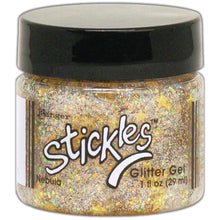 Charger l'image dans la galerie, Ranger - Stickles Glitter Gels - Select from dropdown. Stickles Glitter Gels are easily spreadable and work great applied through a stencil or directly to surface. Assorted sizes and shapes of glitter make crafts, mixed media and more truly sparkle! This package contains 1oz of glitter gel. Available at Embellish Away located in Bowmanville Ontario Canada. Nebula.