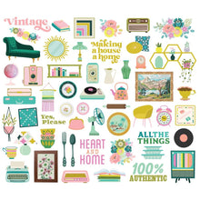 Cargar imagen en el visor de la galería, Simple Stories - Bits & Pieces Die-Cuts - 55/Pkg - Flea Market. Die-Cuts are a great addition to scrapbook pages, greeting cards and more! The perfect embellishment for all your paper crafting needs! Available at Embellish Away located in Bowmanville Ontario Canada.