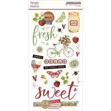 Cargar imagen en el visor de la galería, Simple Stories - Chipboard Stickers 6"X12" - Simple Vintage Berry Fields. Stickers can be a fun embellishment, a whimsical accent or add elegant polish to scrapbook pages, greeting cards, mixed media and more. Available at Embellish Away located in Bowmanville Ontario Canada.