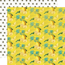 Load image into Gallery viewer, Simple Stories - Simple Vintage Lemon Twist - Double-Sided Cardstock 12"X12" - Singles. Each Sheet sold separately. Available: Sweet Life, Squeeze The Day, Happy Thoughts, So Sweet, Bee Happy, Easy Peasy, Sunshine & Lemonade, Fresh Squeezed, Journal Elements, 3"X4" Elements, 4"X4" Elements4"X4" Elements, 4"X6" Elements. Available at Embellish Away located in Bowmanville Ontario Canada.
