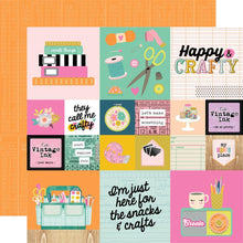 Cargar imagen en el visor de la galería, Simple Stories - Let's Get Crafty - Double-Sided Cardstock 12"X12" - 2x2 & 4x4 Elements. Available at Embellish Away located in Bowmanville Ontario Canada.