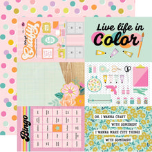 Cargar imagen en el visor de la galería, Simple Stories - Let's Get Crafty - Double-Sided Cardstock 12"X12" - 4x6 Elements. Available at Embellish Away located in Bowmanville Ontario Canada.