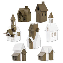 Charger l'image dans la galerie, Sizzix - Thinlits Dies By Tim Holtz - Village Collection. Create your own unique village scenes with this incredible collection by Tim Holtz! This 87 piece set has everything you could need to bring your village to life from grand churches and quirky manor houses as well as window frames and porches to add an extraordinary level of detail! Available at Embellish Away located in Bowmanville Ontario Canada.