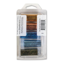 Load image into Gallery viewer, Stampendous - FranTastic Ultra Fine Glitter Kit - Bright Day. This kit contains 5 colors from Fran's new Frantastic mixes of our jewel, ultra fine glitters. One bottle each of Pink Shimmer, Lilac Shimmer, Vivid Violet, Kiwi and Vivid Blue. Available at Embellish Away located in Bowmanville Ontario Canada.