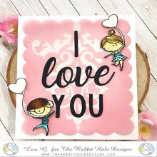 Charger l'image dans la galerie, The Rabbit Hole Designs - Stamp Set - Love You More - 4x6. Deeply etched, clear photopolymer stamps for precise placement. Made in the USA. Available at Embellish Away located in Bowmanville Ontario Canada. card design by Lisa G.