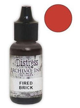 Charger l'image dans la galerie, Tim Holtz® Re-Inkers can be used to re-ink Distress Archival Ink Pads, which are sold separately. They are Acid Free, Non-Toxic and Fade Resistant. Package contains one Tim Holtz® Distress® Archival Re-Inker, 0.5 ounces. Available in assorted colors, each sold separately. Made in the USA. Available at Embellish Away located in Bowmanville Ontario Canada. Fired Brick