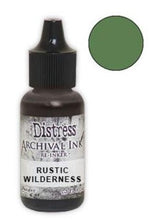 Charger l'image dans la galerie, Tim Holtz® Re-Inkers can be used to re-ink Distress Archival Ink Pads, which are sold separately. They are Acid Free, Non-Toxic and Fade Resistant. Package contains one Tim Holtz® Distress® Archival Re-Inker, 0.5 ounces. Available in assorted colors, each sold separately. Made in the USA. Available at Embellish Away located in Bowmanville Ontario Canada. Rustic Wilderness.