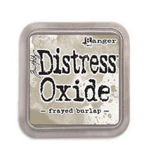 Load image into Gallery viewer, Tim Holtz - Distress Oxide Pad - Large. Create an aged look on papers, fibers, photos and more! This package contains one 2-1/4x2-1/4 inch ink pad. Comes in a variety of distressed colors. Each sold separately. Available at Embellish Away located in Bowmanville Ontario Canada. Frayed Burlap
