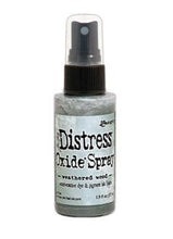 將圖片載入圖庫檢視器 Tim Holtz - Distress Oxide Spray. Creates oxidized effects when sprayed with water. Use for quick and easy ink coverage on porous surfaces. Spray through stencils, layer colors, spritz with water and watch the color mix and blend. Available at Embellish Away located in Bowmanville Ontario Canada. weathered Wood