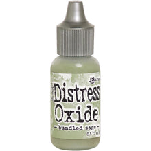 Charger l'image dans la galerie, Tim Holtz - Distress Oxides Reinker. Tim Holtz-Ranger Distress Oxides Reinkers. This water-reactive dye and pigment ink fusion creates an oxidized effect when sprayed with water. Use to re-ink Distress Oxide Ink Pads (sold separately). Available at Embellish Away located in Bowmanville Ontario Canada. Bungled Sage