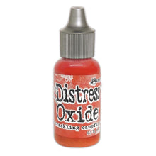 Charger l'image dans la galerie, Tim Holtz-Ranger Distress Oxides Reinkers. This water-reactive dye and pigment ink fusion creates an oxidized effect when sprayed with water. Use to re-ink Distress Oxide Ink Pads (sold separately). Available at Embellish Away located in Bowmanville Ontario Canada. Crackling Campfire