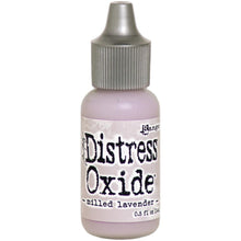 Charger l'image dans la galerie, Tim Holtz-Ranger Distress Oxides Reinkers. This water-reactive dye and pigment ink fusion creates an oxidized effect when sprayed with water. Use to re-ink Distress Oxide Ink Pads (sold separately). Available at Embellish Away located in Bowmanville Ontario Canada. Milled Lavender