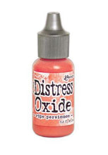 Charger l'image dans la galerie, Tim Holtz-Ranger Distress Oxides Reinkers. This water-reactive dye and pigment ink fusion creates an oxidized effect when sprayed with water. Use to re-ink Distress Oxide Ink Pads (sold separately). Available at Embellish Away located in Bowmanville Ontario Canada. Ripe Persimmon