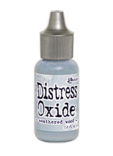 Charger l'image dans la galerie, Tim Holtz-Ranger Distress Oxides Reinkers. This water-reactive dye and pigment ink fusion creates an oxidized effect when sprayed with water. Use to re-ink Distress Oxide Ink Pads (sold separately). Available at Embellish Away located in Bowmanville Ontario Canada. Weathered Wood