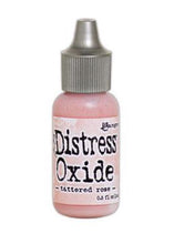 Charger l'image dans la galerie, Tim Holtz-Ranger Distress Oxides Reinkers. This water-reactive dye and pigment ink fusion creates an oxidized effect when sprayed with water. Use to re-ink Distress Oxide Ink Pads (sold separately). Available at Embellish Away located in Bowmanville Ontario Canada. tattered Rose