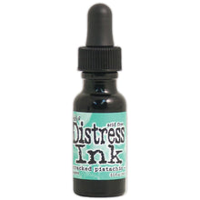 Charger l'image dans la galerie, Tim Holtz - Distress Reinker. Create an aged look on papers, fibers, photos and more! This package contains one 0.5oz bottle of distress ink. Acid free. Conforms to ASTM D4236. Comes in a variety of colors. Each sold separately. Available at Embellish Away located in Bowmanville Ontario. Cracked Pistachio.1