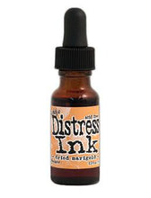 Charger l'image dans la galerie, Tim Holtz - Distress Reinker. Create an aged look on papers, fibers, photos and more! This package contains one 0.5oz bottle of distress ink. Acid free. Conforms to ASTM D4236. Comes in a variety of colors. Each sold separately. Available at Embellish Away located in Bowmanville Ontario. Dried Marigold