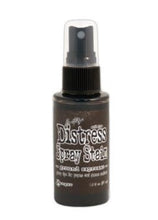 Load image into Gallery viewer, Tim Holtz - Distress Spray - Stain. Spray directly on porous surfaces a quick, easy ink coverage. Mist with water to blend color and get mottled effects. This package contains one 1.9oz. Comes in a variety of colors. Available at Embellish Away located in Bowmanville Ontario Canada. ground Espresso.